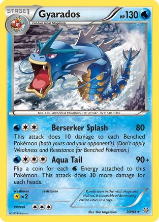 Gyarados (20) (20) 020/98 XY Ancient Origins - Rare