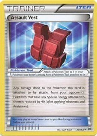 Assault Vest 133/162 - Reverse Holofoil XY BREAKthrough - Uncommon