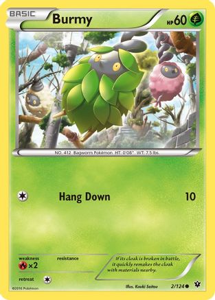 Burmy 002/124 XY Fates Collide - Common