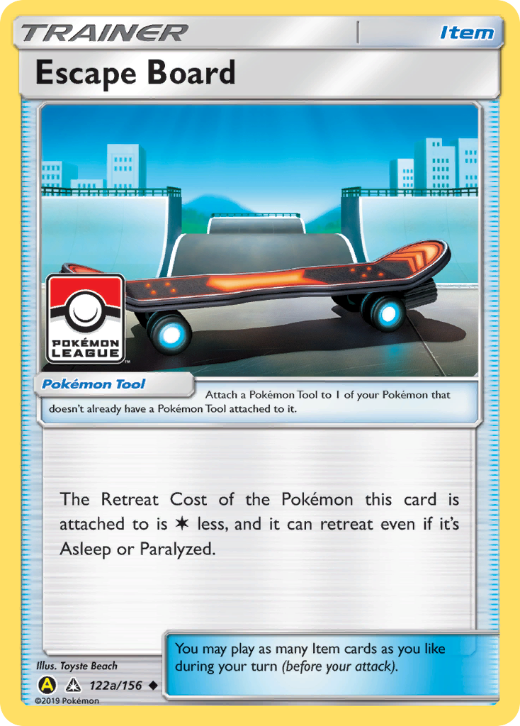 Escape Board (Pokemon League) 122a/156 - Reverse Holofoil League & Championship Cards - Promo