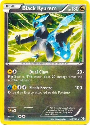 Black Kyurem (BW Boundaries Crossed) 100/149 - Holofoil Deck Exclusives - Holo Rare