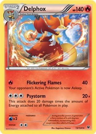 Delphox (XY Fates Collide) 013/124 Deck Exclusives - Rare