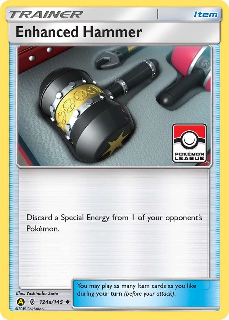 Enhanced Hammer (Pokemon League) 124a/145 - Reverse Holofoil League & Championship Cards - Promo
