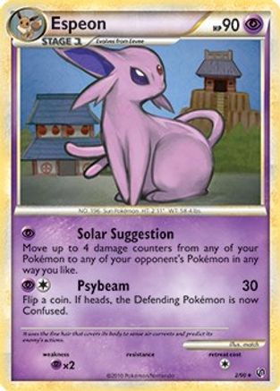 Espeon (HGSS Undaunted) 002/090 Deck Exclusives - Rare