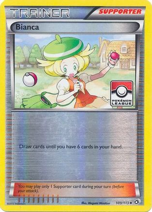 Bianca (Pokemon League) 109/113 - Reverse Holofoil League & Championship Cards - Promo
