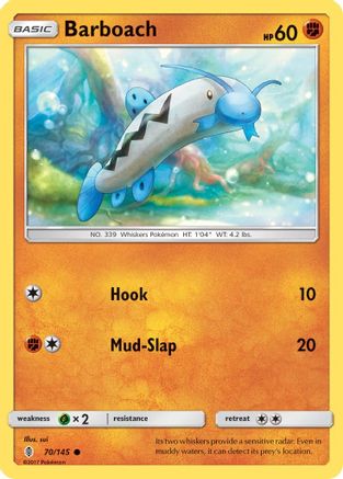 Barboach 070 - Reverse Holofoil SM Guardians Rising - Common