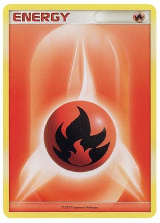 Fire Energy (2007 Unnumbered D/P Style Non (2007 Unnumbered D/P Style Non-Holo)/P League & Championship Cards - Promo