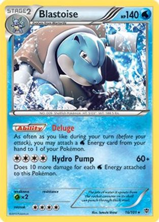 Blastoise (BW Plasma Blast) 016/101 Deck Exclusives - Rare