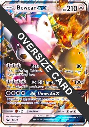 Bewear GX (Black Star Promos) SM34 - Holofoil Jumbo Cards - Promo