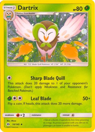 Dartrix (Cosmos Holo) 010/149 - Holofoil Blister Exclusives - Promo
