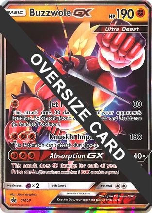 Buzzwole GX (SM Black Star Promos) SM69 - Holofoil Jumbo Cards - Promo