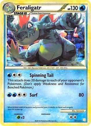 Feraligatr (Cracked Ice Holo) 020/123 - Holofoil Deck Exclusives - Holo Rare