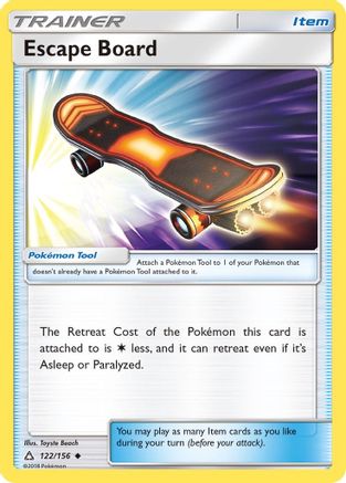 Escape Board 122/156 - Reverse Holofoil SM Ultra Prism - Uncommon