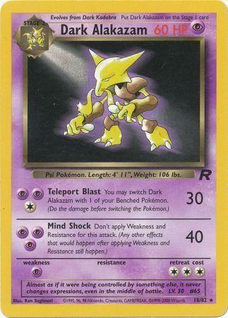 Dark Alakazam (18) (18) 018/82 - Unlimited Team Rocket - Rare