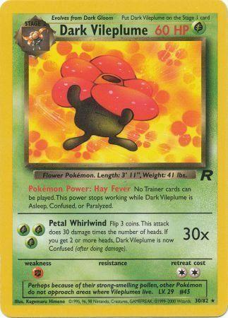 Dark Vileplume (30) (30) 030/82 - Unlimited Team Rocket - Rare