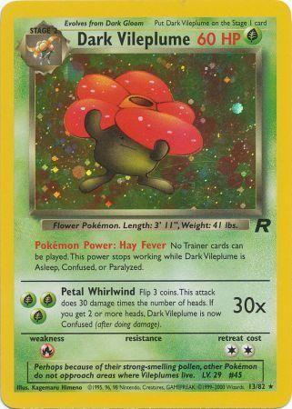 Dark Vileplume (13) (13) 013/82 - Unlimited Holofoil Team Rocket - Holo Rare