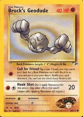 Brock's Geodude (66) (66) 066/132 - Unlimited Gym Heroes - Common