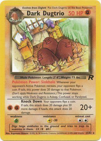 Dark Dugtrio (23) (23) 023/82 - Unlimited Team Rocket - Rare