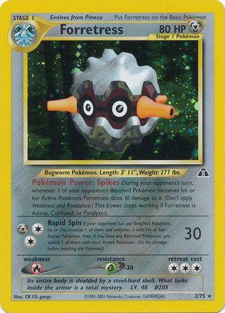 Forretress (2) (2) 002/75 - Unlimited Holofoil Neo Discovery - Holo Rare
