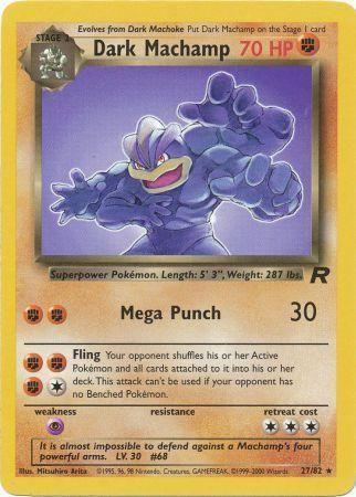 Dark Machamp (27) (27) 027/82 - Unlimited Team Rocket - Rare