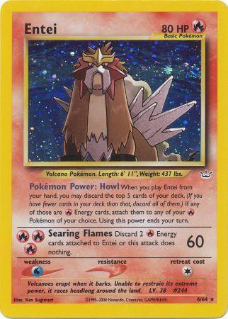 Entei (6) (6) 006/64 - Unlimited Holofoil Neo Revelation - Holo Rare