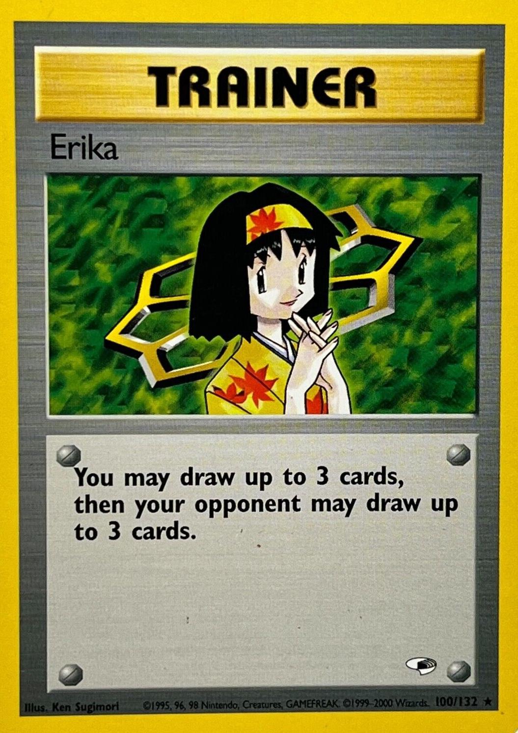 Erika (100) (100) 100/132 - Unlimited Gym Heroes - Rare