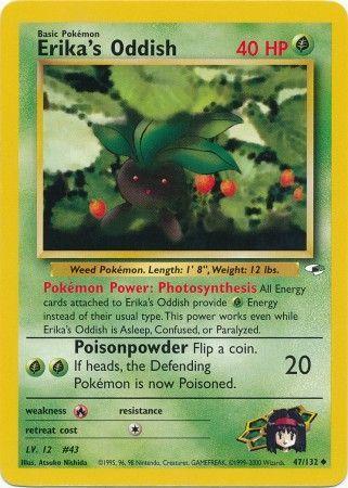Erika's Oddish (47) (47) 047/132 - Unlimited Gym Heroes - Uncommon