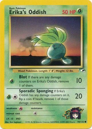 Erika's Oddish (78) (78) 078/132 - Unlimited Gym Heroes - Common