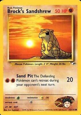 Brock's Sandshrew (72) (72) 072/132 - Unlimited Gym Heroes - Common