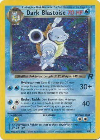 Dark Blastoise (3) (3) 003/82 - Unlimited Holofoil Team Rocket - Holo Rare