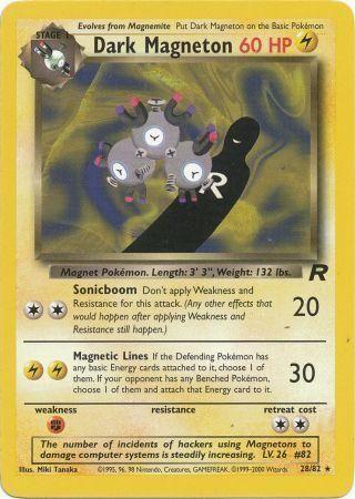 Dark Magneton (28) (28) 028/82 - Unlimited Team Rocket - Rare