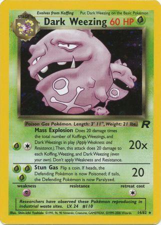 Dark Weezing (14) (14) 014/82 - Unlimited Holofoil Team Rocket - Holo Rare