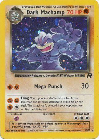 Dark Machamp (10) (10) 010/82 - Unlimited Holofoil Team Rocket - Holo Rare