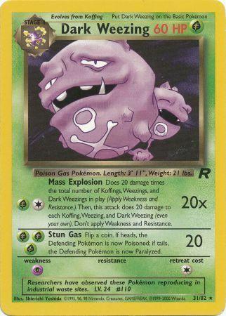 Dark Weezing (31) (31) 031/82 - Unlimited Team Rocket - Rare