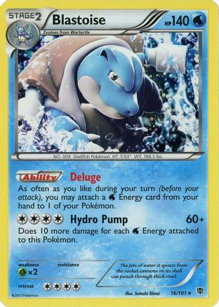 Blastoise (Cosmos Holo) 016/101 - Holofoil Blister Exclusives - Promo
