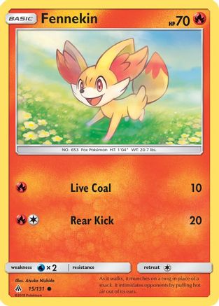 Fennekin (15) (15) 015/131 SM Forbidden Light - Common