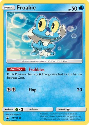 Froakie (21) (21) 021/131 - Reverse Holofoil SM Forbidden Light - Common
