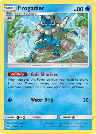 Frogadier 023/131 - Reverse Holofoil SM Forbidden Light - Uncommon