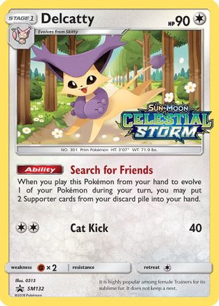 Delcatty (Prerelease) SM132 - Holofoil SM Promos - Promo