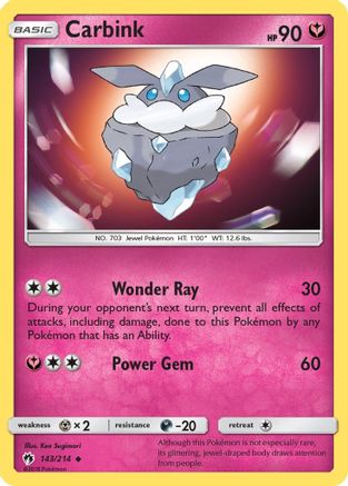 Carbink (143) (143) 143/214 - Reverse Holofoil SM Lost Thunder - Uncommon
