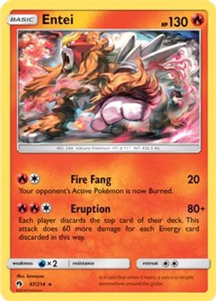 Entei (SM Lost Thunder) 047/214 - Holofoil Deck Exclusives - Holo Rare