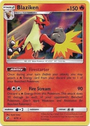 Blaziken (Dragon Majesty) 006/070 Deck Exclusives - Rare