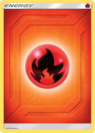 Fire Energy (2019 Unnumbered) (2019 Unnumbered) - Reverse Holofoil SM Team Up - Common