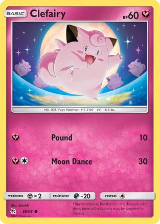 Clefairy (39) (39) 039/68 Hidden Fates - Common