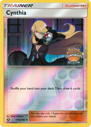 Cynthia (Regional Championships) 119a/156 - Reverse Holofoil League & Championship Cards - Promo