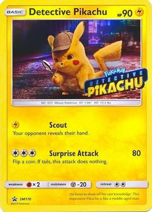 Detective Pikachu (Stamped) SM170 - Holofoil SM Promos - Promo
