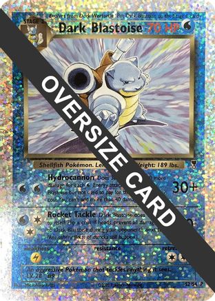 Dark Blastoise (Box Topper) 0S2/S4 - Reverse Holofoil Jumbo Cards - Promo