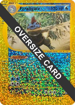 Feraligatr (Box Topper) 002/12 - Reverse Holofoil Jumbo Cards - Promo