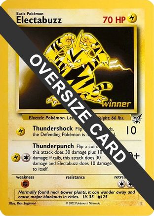 Electabuzz (Best of Game 1 Promo) 001 Jumbo Cards - Promo