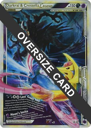 Darkrai & Cresselia Legend (Single Oversized Promo) 099/102 - Holofoil Jumbo Cards - Promo